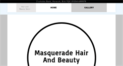 Desktop Screenshot of masqueradehairandbeauty.co.uk